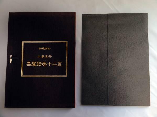 秘蔵画帖★小妻容子★黒髪絵巻十二叶★作品集★完品★ケース入★春