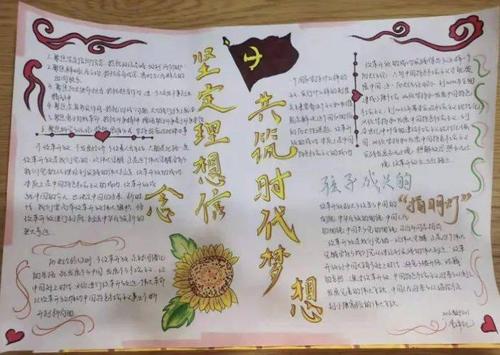 "坚定理想信念,共筑时代梦想"手抄报比赛圆满举办