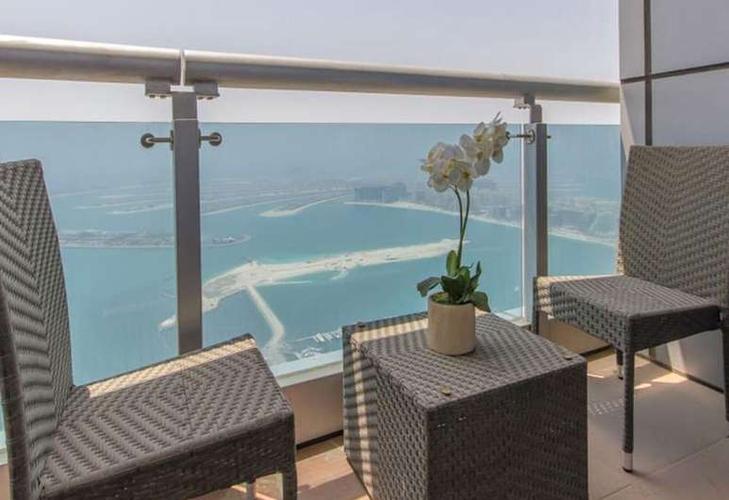 princess tower - dubai marina, 迪拜, 阳台