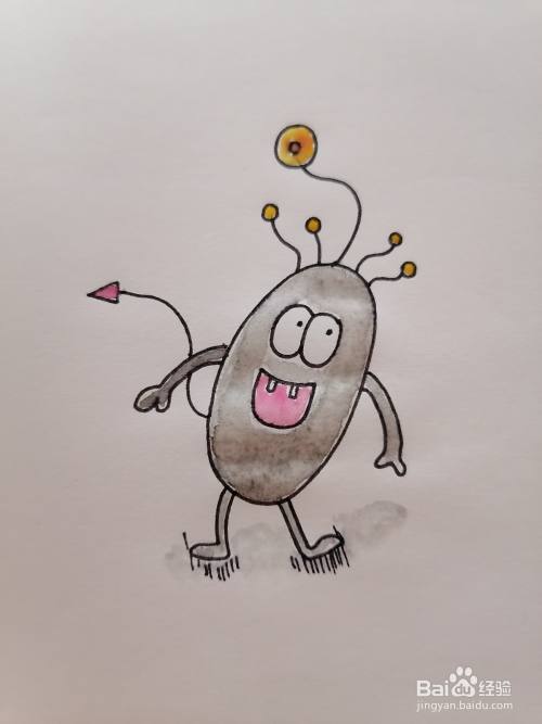 超级细菌怎么画简单