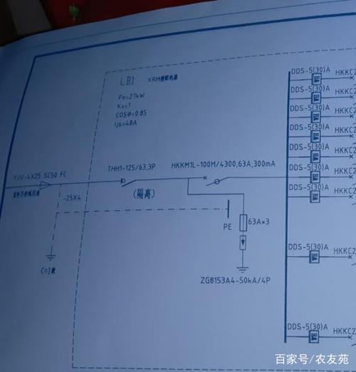 二是配电箱的系统图,这会让我们知道配电箱的具体配置以及该怎么接线.