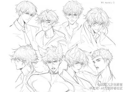 绘画素材 动漫教程 嘴巴 人体