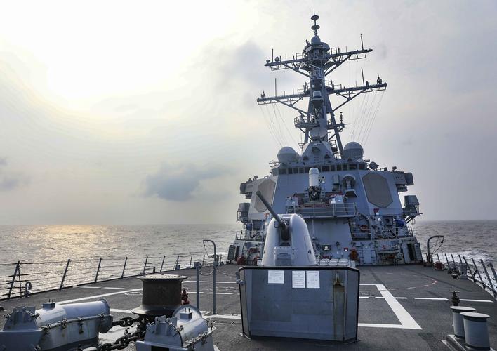 "本福德"号导弹驱逐舰,图自"美国海军研究所新闻网"(usni news)