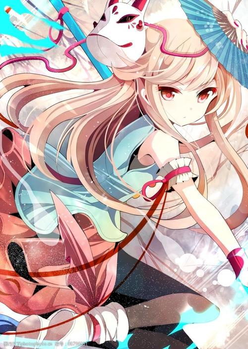 关键词:动漫插画 少女 神魔 魔法 动漫 插画 长发扇子 动漫人物 动漫