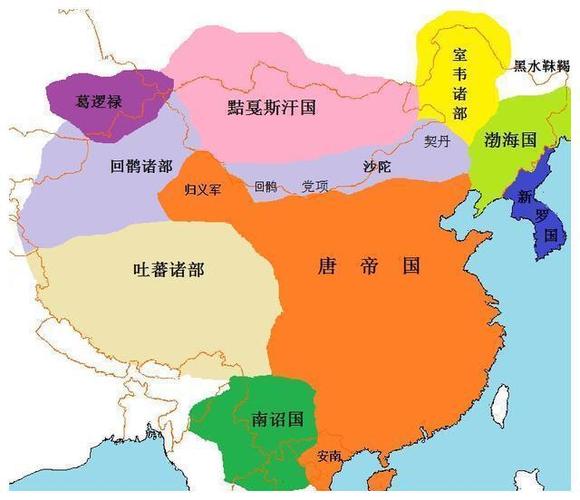 通过地图了解唐朝疆域变迁:一个庞大的帝国,最后竟然被肢解