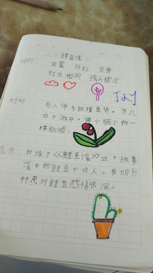 看!一年级的小朋友尽管年龄小,但读书笔记已经写的有模有样了!
