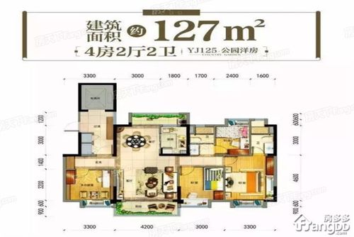 碧桂园西江府 4室2厅2卫