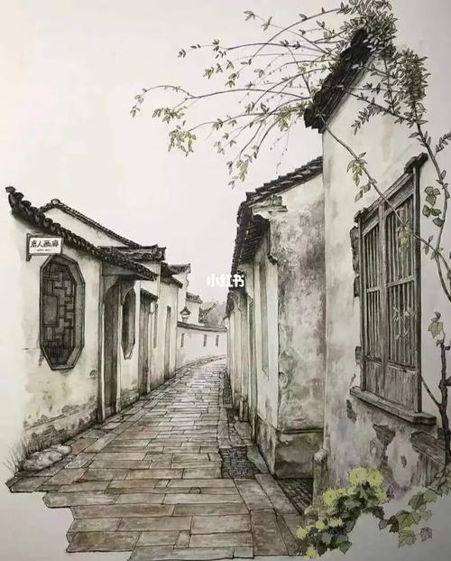 水彩也能蕴染出古建筑斑驳的美_水彩画_文化_绘画