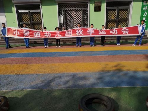 小灵通幼儿园秋季运动会条幅.
