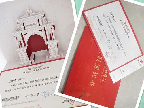 17美发与形象设计班的王梦杰同学收到了南京艺术学院的录取通知书