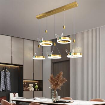 菲奇普轻奢餐厅吊灯后现代简约2021年新款设计师款创意蝴蝶led三色