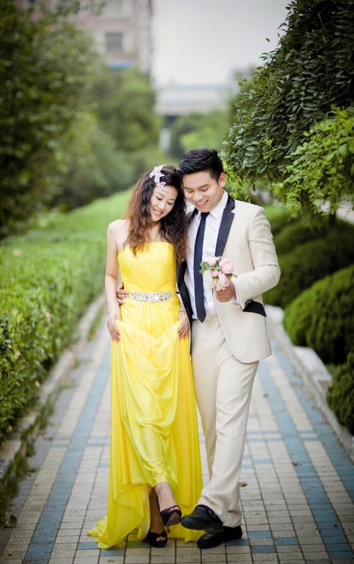 吴倩夫妇婚纱照欣赏