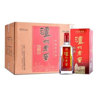 luzhoulaojiao泸州老窖特曲浓香型白酒整箱装52度500ml6瓶内含手提袋