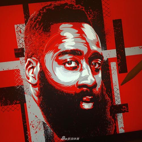 用ipad画绘画nba球星头像_高清图集_新浪网