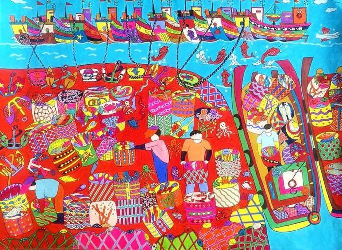 海洋的呼唤丨2020首届中国洞头渔民画大展启幕