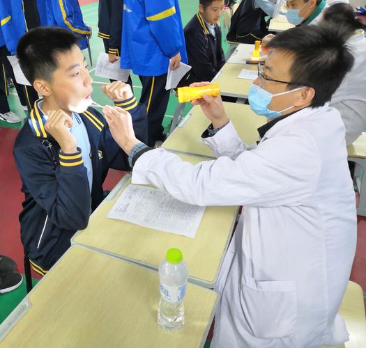 潍坊文华学校学生体质检测体检工作圆满完成