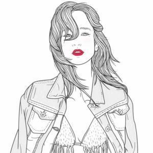 动漫 简笔画 卡通 漫画 手绘 素描 头像 线稿 300300简笔画女孩头像
