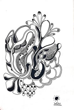 手绘素材-花瓣网|陪你做生活的设计师 | 黑白装饰画