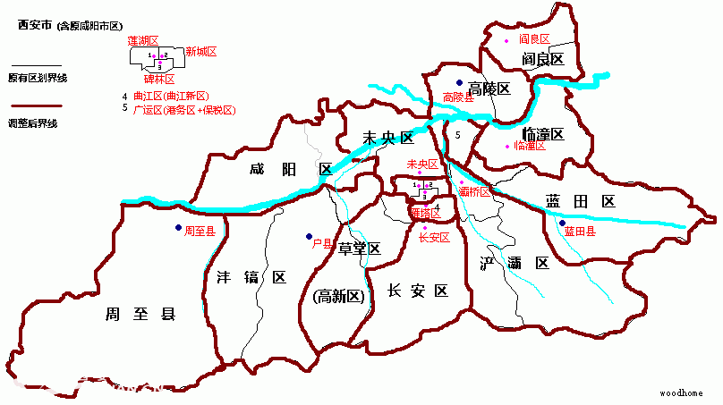 西安行政区 划分 - 城市发展|荣耀西安网|西安论坛