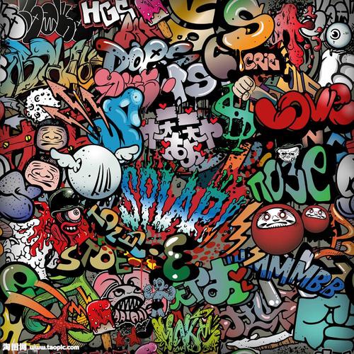 涂鸦背景图案图片