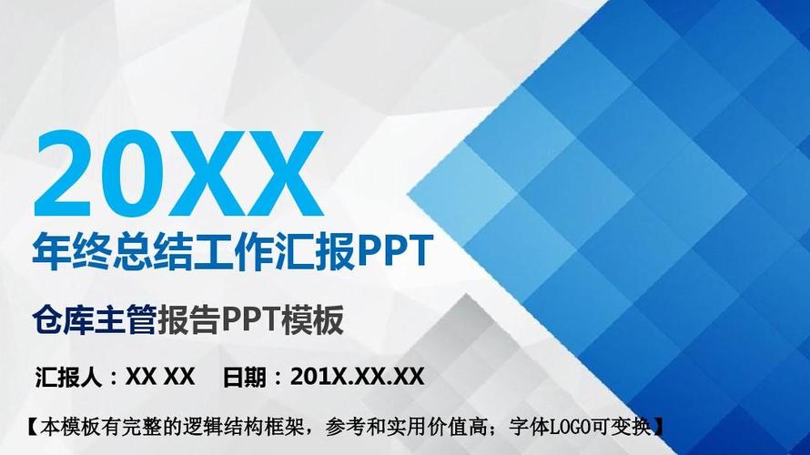仓库主管岗位年终总结工作汇报框架完整精美动态ppt模板