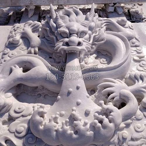 龙纹石刻浮雕雕塑