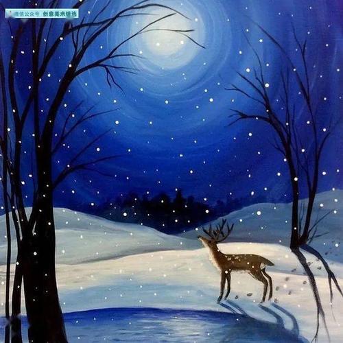 如果你要用水粉画冬天,不要只用冷色!