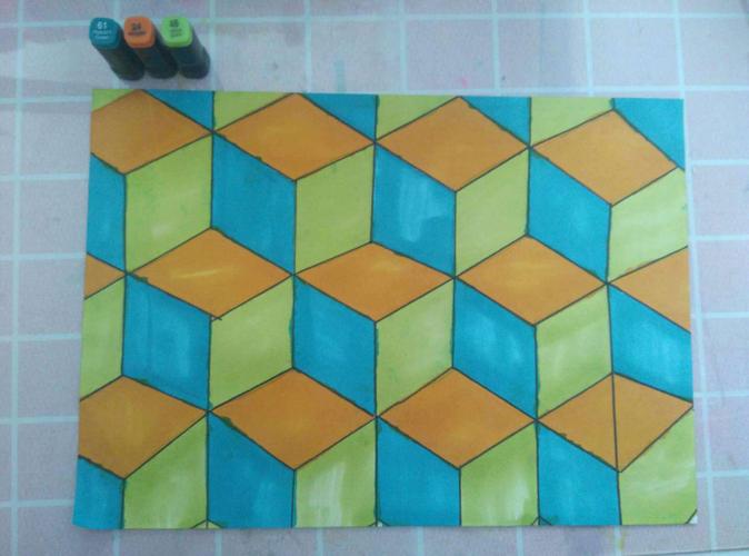 密铺图案我设计——省二远洋七(2)年级数学组系列活动