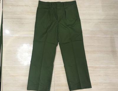 正宗军裤老式军裤复古老军裤直筒宽松绿色涤卡裤劳保工作裤老人.