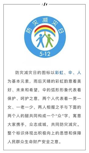 认识一下防灾减灾日标志