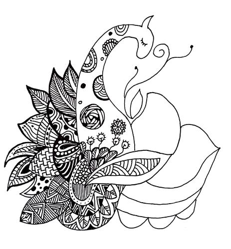 只需直线曲线简笔画轻松画出来