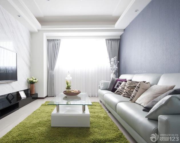 家装80平方两室一厅简单客厅装修效果图片