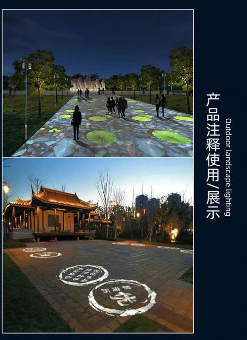 高清亮化logo投影灯地面图案旋转广告投影灯舞台指示标识led射灯