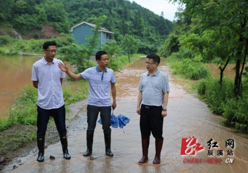 易中华赴大水田乡指导抗洪抢险