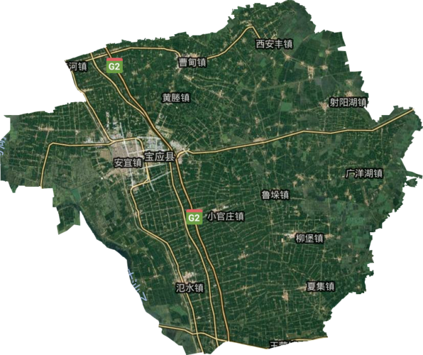 宝应县高清卫星地图,宝应县高清谷歌卫星地图