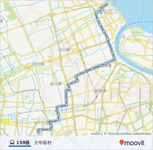 159路路线:日程,站点和地图-大华新村