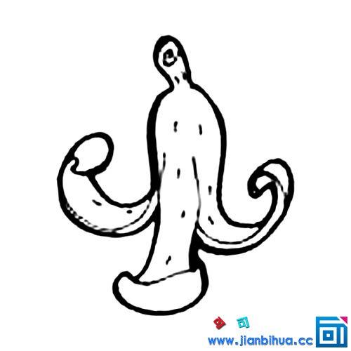 香蕉皮简笔画怎么画