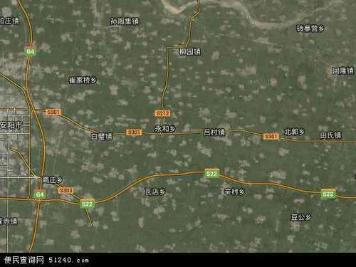 中国河南省安阳市安阳县崔家桥镇地图(卫星地图)