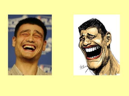 简笔画表情夸张的脸