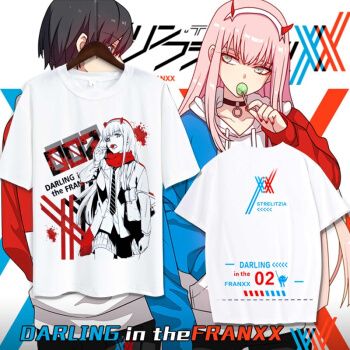 darlinginthe男主头像,darling动漫头像男 darlinginthefranxx设定国家队02动漫衣服二次元周边短袖t恤男 4 【s