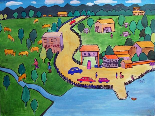 板报祖国美家乡美