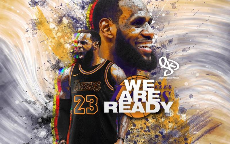 4knba篮球明星小皇帝勒布朗詹姆斯湖人时期海报超高清壁纸