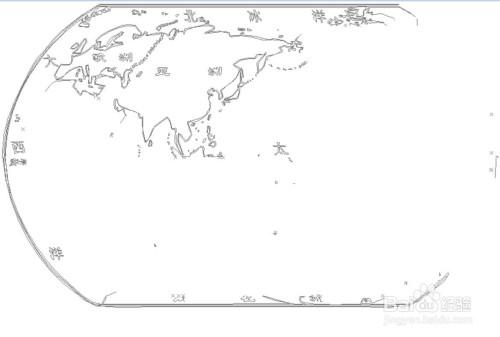 七大洲八大洋简笔画