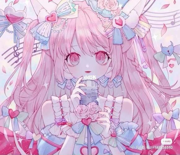 粉色系卡通人物头像_卡通_头像_素材_头像