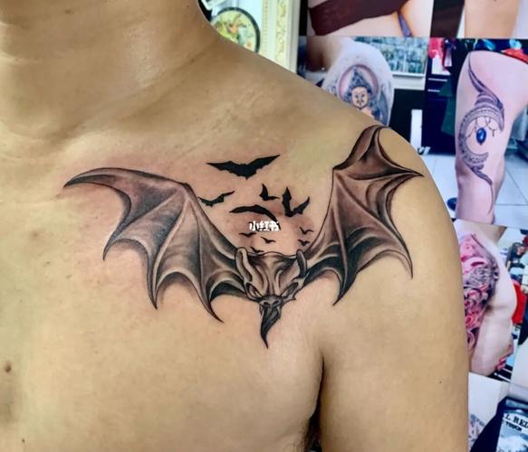 蝙蝠纹身_纹身_蝙蝠纹身_美妆_彩妆_彩妆其他