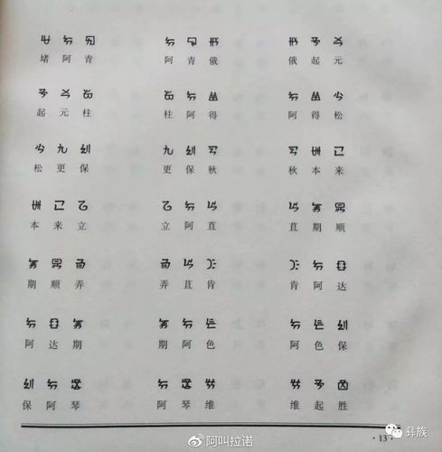 彝族父系始祖堵阿青至阿普笃慕父子联名谱