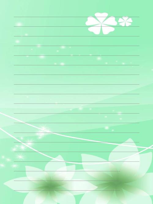 精美信纸背景ppt模板ppt