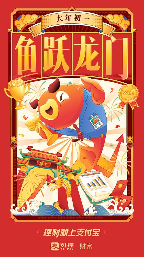 支付宝理财节新春动态海报