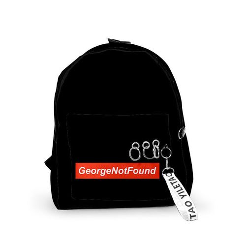 georgenotfound,badboyhalo确诊新冠 2021georgenotfound 双肩背包学院钥匙扣书包批发