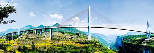 六冲河大桥:全国第5大的双塔斜拉大桥